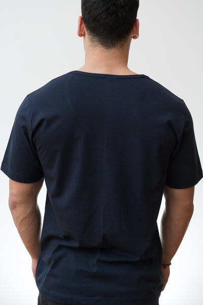 Ανδρικό T-Shirt - Ανοιχτός Λαιμός